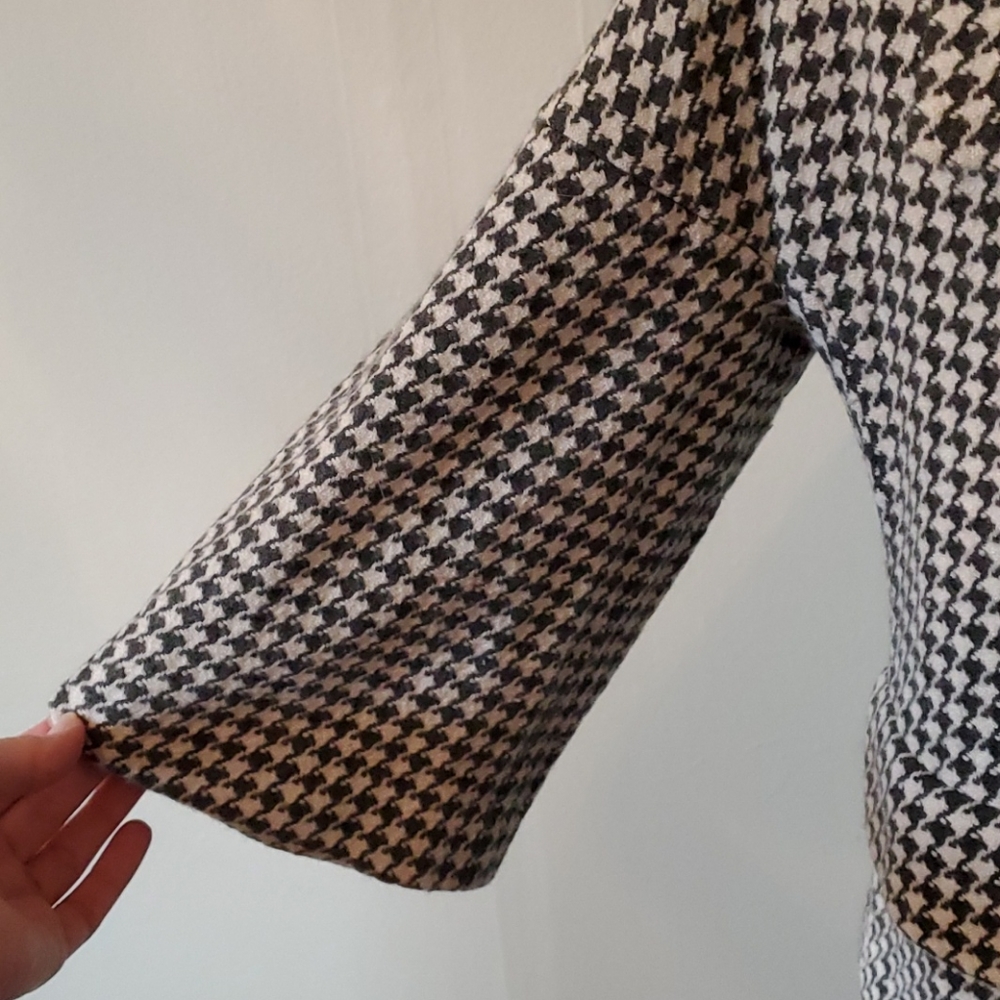 Talbots Gray Houndstooth Jacket - image 3